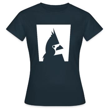 BIRD PARROT - T-shirt Femme - marine - Devant - AI Model Female 172 dark (172cm)