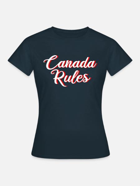 CANADA RULES - Frauen T-Shirt - Navy