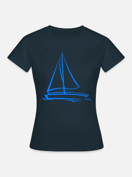 Segelschiff - Frauen T-Shirt - Navy