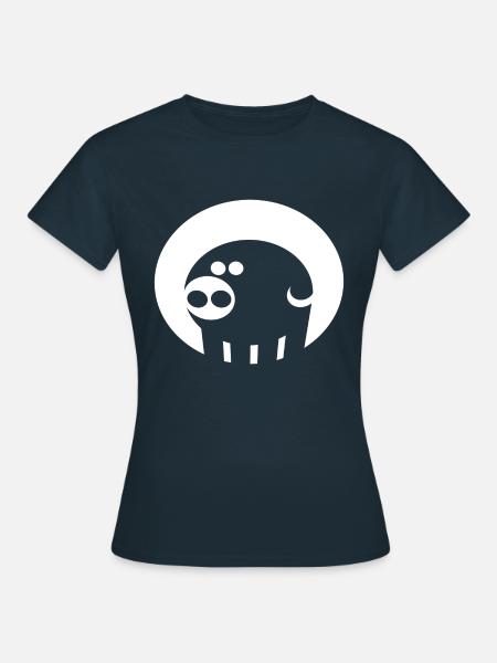 SCHWEIN - Frauen T-Shirt - Navy