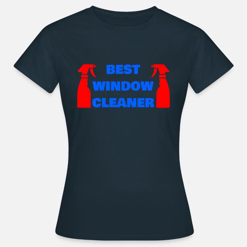 BEST WINDOW CLEANER - Women's T-Shirt - navy