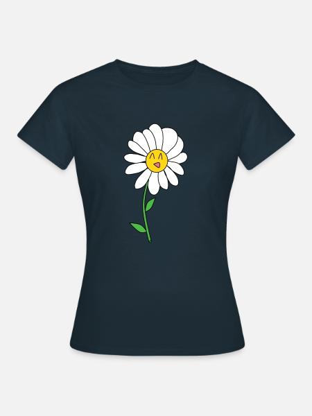 Gänseblümchen - Frauen T-Shirt - Navy