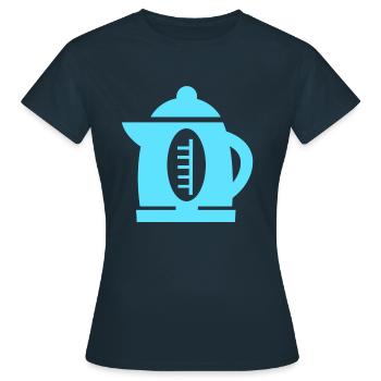 chauffe-eau - T-shirt Femme - marine - Devant - AI Model Female 172 dark (172cm)