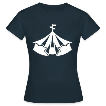 Cirque - T-shirt Femme - marine - Devant - AI Model Female 172 dark (172cm)