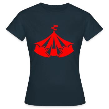 Cirque - T-shirt Femme - marine - Devant - AI Model Female 172 dark (172cm)