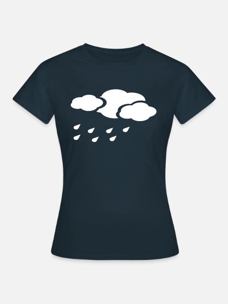 Regenwolke - Frauen T-Shirt - Navy