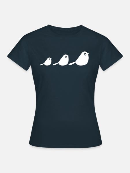 Vögel - Frauen T-Shirt - Navy