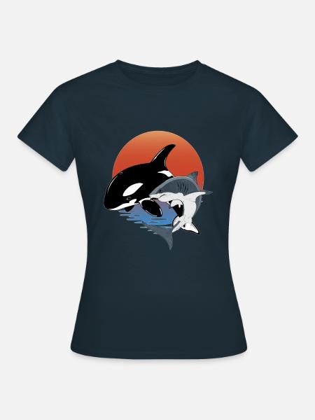 Orca - Frauen T-Shirt - Navy