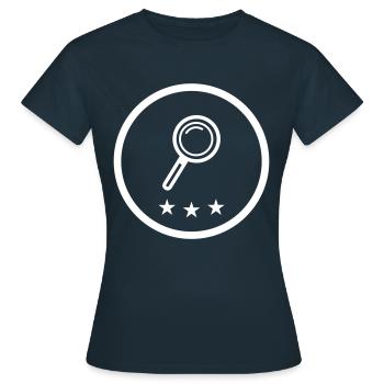 Lupe Symbol - Frauen T-Shirt - Navy - Vorne - AI Model Female 172 dark (172cm)