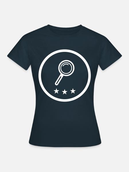 Lupe Symbol - Frauen T-Shirt - Navy