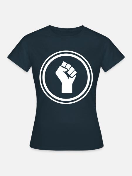 Hand Faust - Frauen T-Shirt - Navy