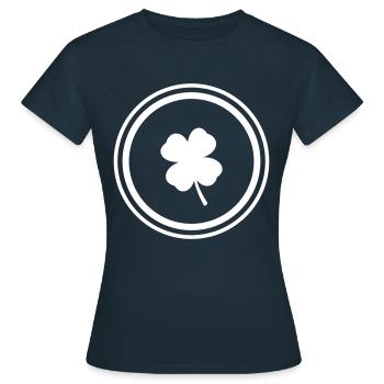 Symbole du trèfle - T-shirt Femme - marine - Devant - AI Model Female 172 dark (172cm)