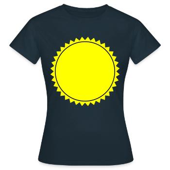 Emblem Leer - Frauen T-Shirt - Navy - Vorne - AI Model Female 172 dark (172cm)