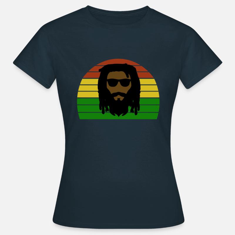 Rasta - Dreadlock - Raggae Rasta - Women's T-Shirt - navy