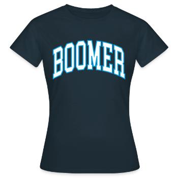 Boomer - Frauen T-Shirt - Navy - Vorne - AI Model Female 172 dark (172cm)