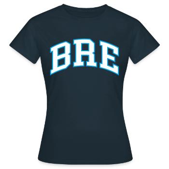 Anglais Britannique - T-shirt Femme - marine - Devant - AI Model Female 172 dark (172cm)