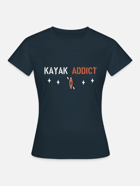 Kajak-Süchtiger - Frauen T-Shirt - Navy
