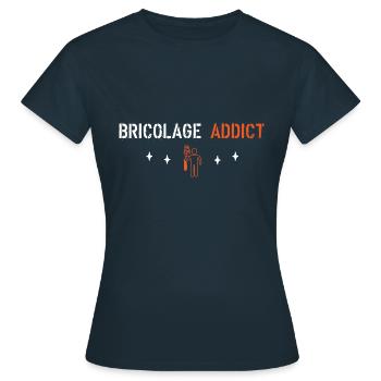 DIY addict - Women's T-Shirt - navy - Front - AI Model Female 172 dark (172cm)