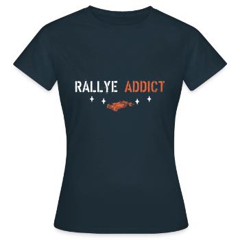 Rallye-Süchtiger - Frauen T-Shirt - Navy - Vorne - AI Model Female 172 dark (172cm)
