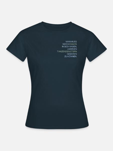 Also sprach Zarathustra - Nietzsche - Frauen T-Shirt - Navy