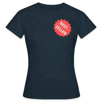 Bestseller - Frauen T-Shirt - Navy - Vorne - AI Model Female 172 dark (172cm)