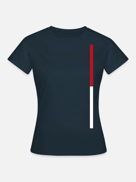 Wien - Style Steifen - Frauen T-Shirt - Navy