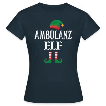 Ambulanz Elf - Frauen T-Shirt - Navy - Vorne - AI Model Female 172 dark (172cm)