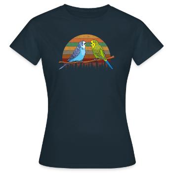 Perruche perruche - T-shirt Femme - marine - Devant - AI Model Female 172 dark (172cm)