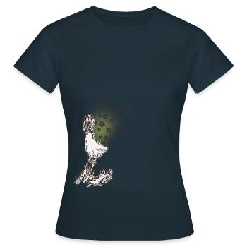 L’argent des étoiles - T-shirt Femme - marine - Devant - AI Model Female 172 dark (172cm)