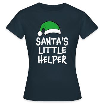 Santa's Little Helper - Women's T-Shirt - navy - Front - AI Model Female 172 dark (172cm)