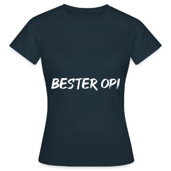 Bester Opi - Frauen T-Shirt - Navy - Vorne - AI Model Female 172 dark (172cm)