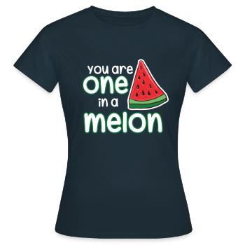 melons - Women's T-Shirt - navy - Front - AI Model Female 172 dark (172cm)