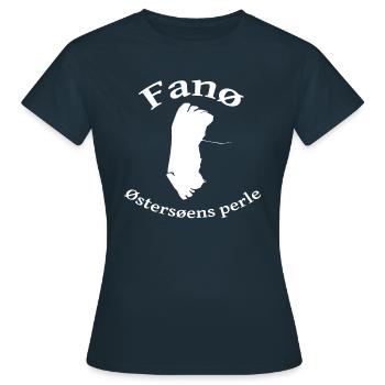 Fanø Østersøens perle - Frauen T-Shirt - Navy - Vorne - AI Model Female 172 dark (172cm)