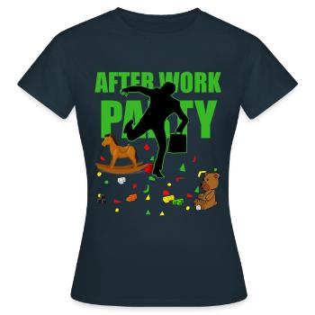 Expectant parents - Women's T-Shirt - navy - Front - AI Model Female 172 dark (172cm)