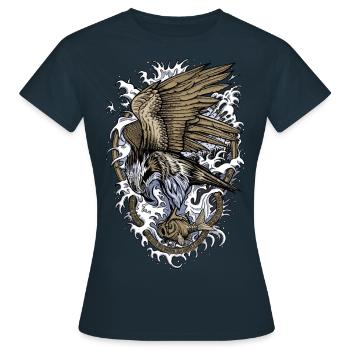 Balbuzard - T-shirt Femme - marine - Devant - AI Model Female 172 dark (172cm)