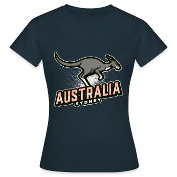 Australie sydney - T-shirt Femme - marine - Devant - AI Model Female 172 dark (172cm)