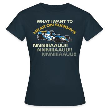 Course du dimanche - T-shirt Femme - marine - Devant - AI Model Female 172 dark (172cm)