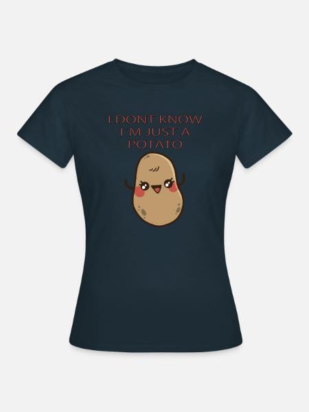 Potato Kartoffel - Frauen T-Shirt - Navy