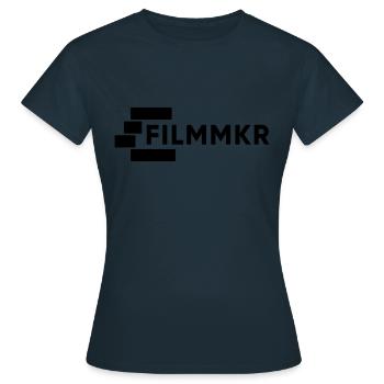 Cinéaste de la chronologie - Motif de cinéaste - T-shirt Femme - marine - Devant - AI Model Female 172 dark (172cm)