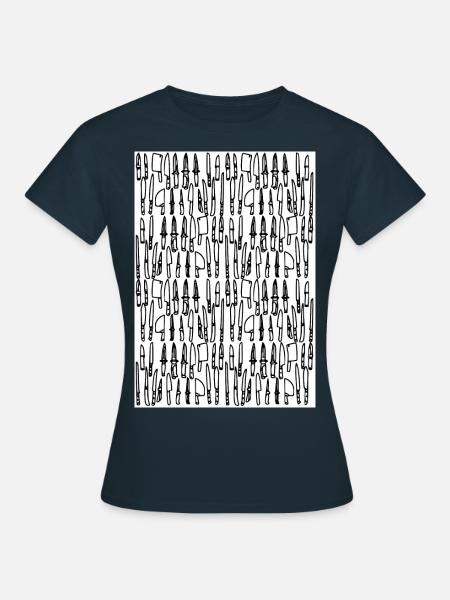 Messer - Frauen T-Shirt - Navy