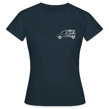 Vanlife - T-shirt Femme - marine - Devant - AI Model Female 172 dark (172cm)