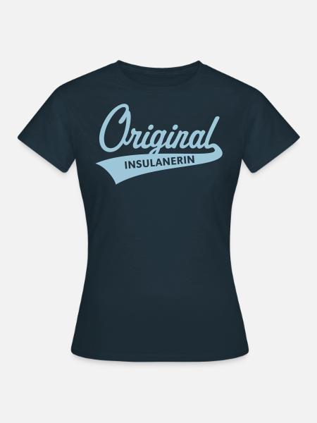 Original Insulanerin (Insel T-Shirt / 1C) - Frauen T-Shirt - Navy