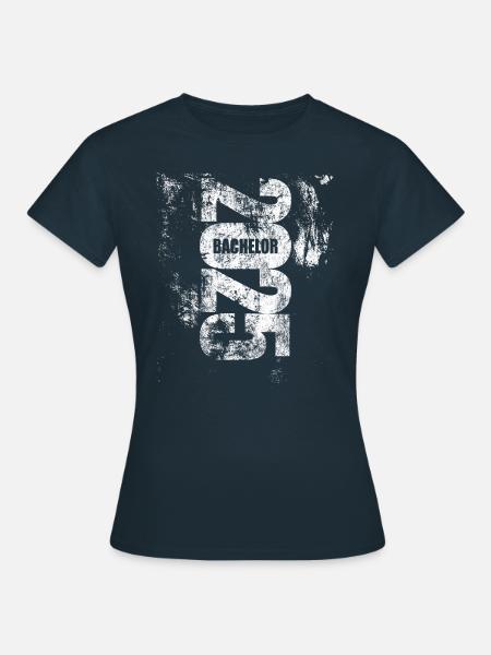 Bachelor 2025 - Abschluss - Spruch - Frauen T-Shirt - Navy