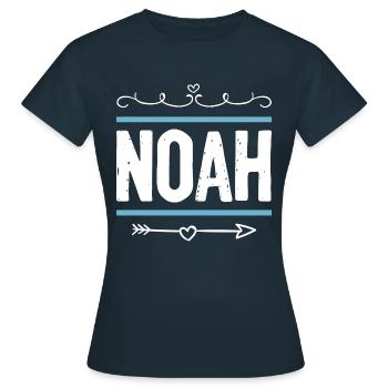 Noah - Frauen T-Shirt - Navy - Vorne - AI Model Female 172 dark (172cm)
