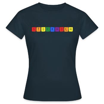 Rainbow Stockholm - Women's T-Shirt - navy - Front - AI Model Female 172 dark (172cm)