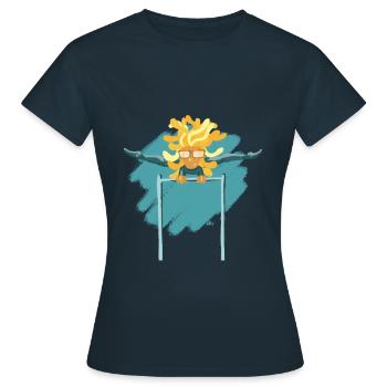 Gymnastics Girl Bars - Women's T-Shirt - navy - Front - AI Model Female 172 dark (172cm)