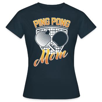Cool Ping Pong Maman Joueur de Ping Pong Maman - T-shirt Femme - marine - Devant - AI Model Female 172 dark (172cm)
