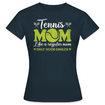 Cool Tennis Mom Tennis Player Mother - Women's T-Shirt - navy - Front - AI Model Female 172 dark (172cm)