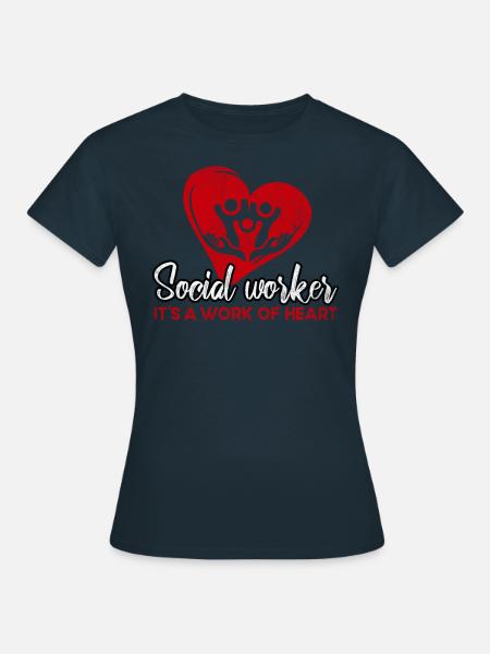 Difference Maker Proud Sozialarbeiter - Frauen T-Shirt - Navy