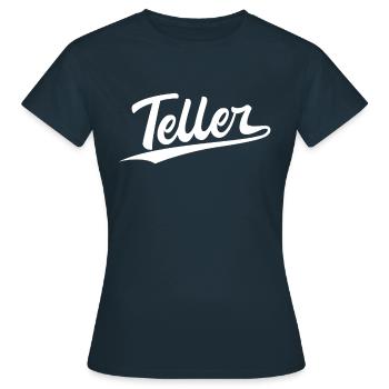 Retro Swoosh Job - Assiette - T-shirt Femme - marine - Devant - AI Model Female 172 dark (172cm)